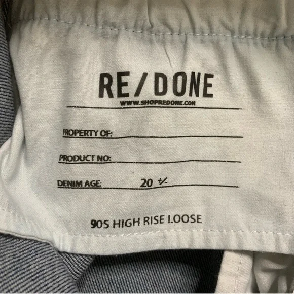 Redone jeans 90s high rise loose button fly jeans rigid like blue 28 - Picture 4 of 11